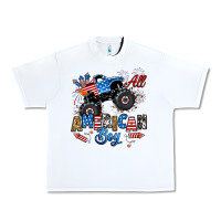 White fourth of july monster truck all american boy Urban Heavy Tee - RanaPortraitStore