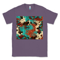 Lavender Serape Turquoise Glitter Cowhide  Tooled Leather  Tumbler Classic Tee - FaDigitalArtStudio