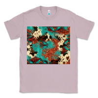 Lilac Serape Turquoise Glitter Cowhide  Tooled Leather  Tumbler Classic Tee - FaDigitalArtStudio