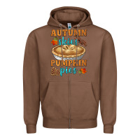 Chestnut autumn skies pumpkin pies Zipper Hoodie - HRA Design Shop