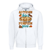 White autumn skies pumpkin pies Zipper Hoodie - HRA Design Shop