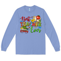 Colony Blue best teacher ever Long Sleeve Tee - texasbilliewilder