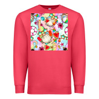 Cardinal summer gnome seamless pattern Premium Sweatshirt - BundleAndBundleShop