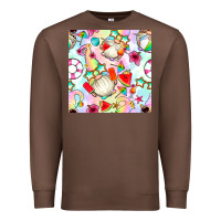 Chestnut summer gnome seamless pattern Premium Sweatshirt - BundleAndBundleShop