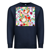 Summer Gnome Seamless Pattern Premium Sweatshirt | Teevron