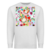 Oatmeal Heather summer gnome seamless pattern Premium Sweatshirt - BundleAndBundleShop