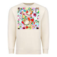 Sandshell summer gnome seamless pattern Premium Sweatshirt - BundleAndBundleShop