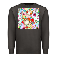 Smoke summer gnome seamless pattern Premium Sweatshirt - BundleAndBundleShop