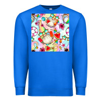 True Royal summer gnome seamless pattern Premium Sweatshirt - BundleAndBundleShop