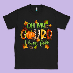 Oh My Gourd I Love Fall Classic Tee Designed By Zillion Design Studio