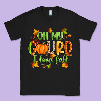 Oh My Gourd I Love Fall Classic Tee Designed By Zillion Design Studio