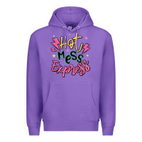 Purple hot mess express Premium Hoodie - MaliasSmallBusiness