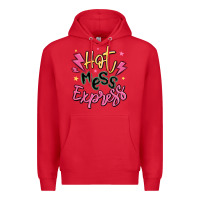 Red hot mess express Premium Hoodie - MaliasSmallBusiness