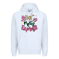 White hot mess express Premium Hoodie - MaliasSmallBusiness