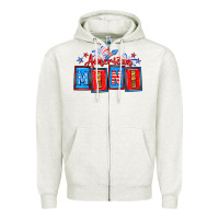 Oatmeal Heather American mini Zipper Hoodie - Neo Western