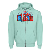 Seafoam American mini Zipper Hoodie - Neo Western