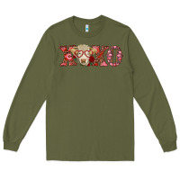 Army Green xoxo charolais cow Long Sleeve Tee - RanaPortraitStore