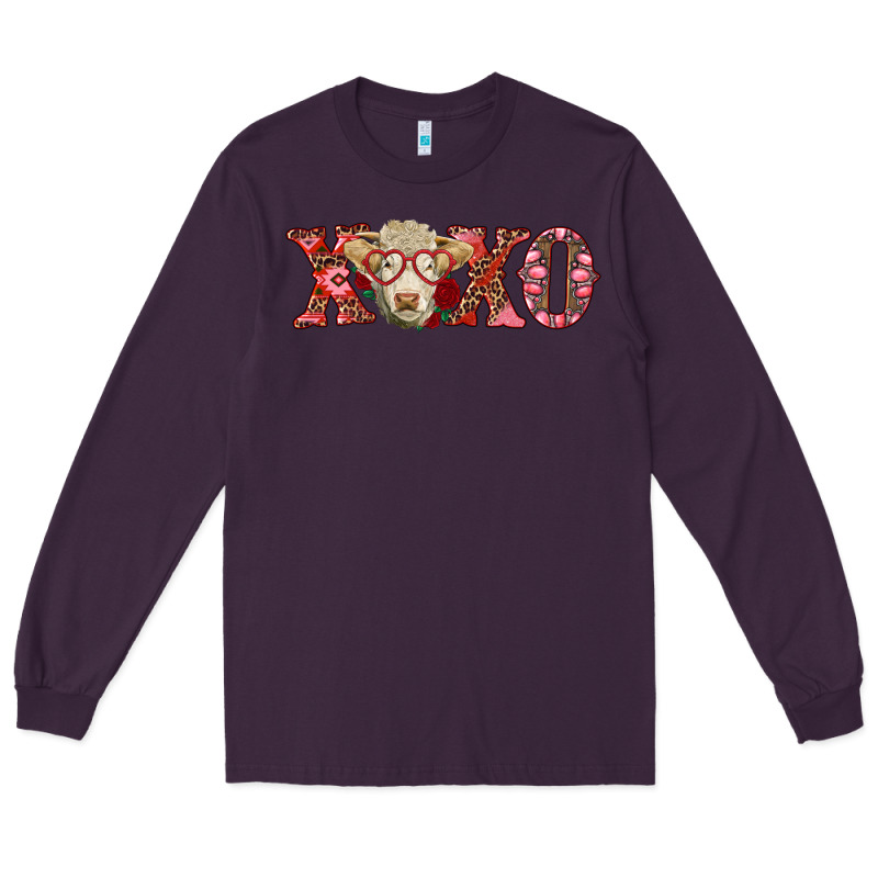 Xoxo Charolais Cow Long Sleeve Tee by RanaPortraitStore | Teevron