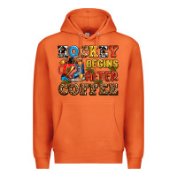 Carrot hockey begins after coffee ado Premium Hoodie - AdoDesignShop