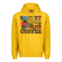 Lemon hockey begins after coffee ado Premium Hoodie - AdoDesignShop