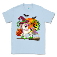 Dusty Blue halloween unicorn Classic Tee - Zillion Design Studio
