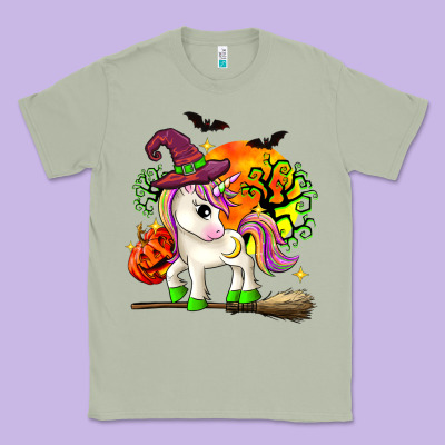 Halloween Unicorn Classic Tee Designed By Zillion Design Studio