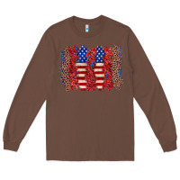 Chestnut 4th of july brushstroke Long Sleeve Tee - Zillion Design Studio