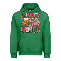 Emerald pink winter vibes Urban Hoodie - MaliasSmallBusiness