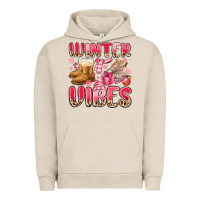 Pigment French Oak pink winter vibes Urban Hoodie - MaliasSmallBusiness