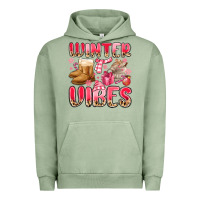 Pigment Oil Green pink winter vibes Urban Hoodie - MaliasSmallBusiness