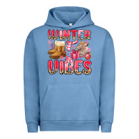 Pigment Pebble Blue pink winter vibes Urban Hoodie - MaliasSmallBusiness