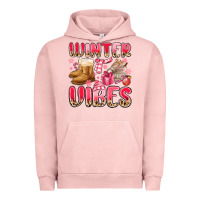 Pigment Salmon pink winter vibes Urban Hoodie - MaliasSmallBusiness