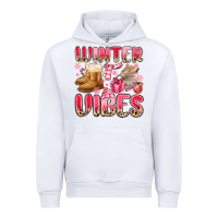 White pink winter vibes Urban Hoodie - MaliasSmallBusiness