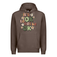Coffee it's ok to not be ok Premium Hoodie - MaliasSmallBusiness