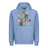 Colony Blue it's ok to not be ok Premium Hoodie - MaliasSmallBusiness