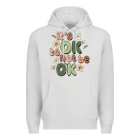 Dove Grey it's ok to not be ok Premium Hoodie - MaliasSmallBusiness
