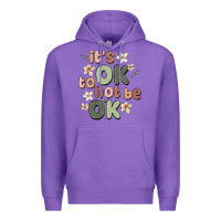Purple it's ok to not be ok Premium Hoodie - MaliasSmallBusiness