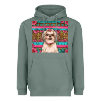 Sage shih tzu floral tumbler Heavyweight Hoodie - JahusDesignShop