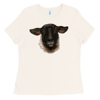 Bone suffolk ewe head Ladies Tee - BarkalooDesign