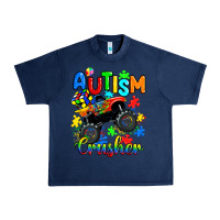 Navy autism crusher Urban Heavy Tee - RanaPortraitStore
