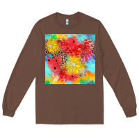 Chestnut fruits leopard seamless pattern Long Sleeve Tee - Zillion Design Studio