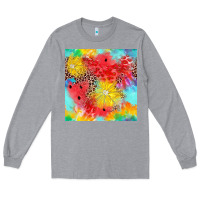 Heather Grey fruits leopard seamless pattern Long Sleeve Tee - Zillion Design Studio