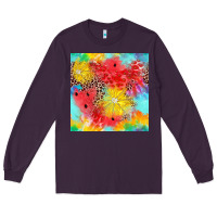 Plum fruits leopard seamless pattern Long Sleeve Tee - Zillion Design Studio