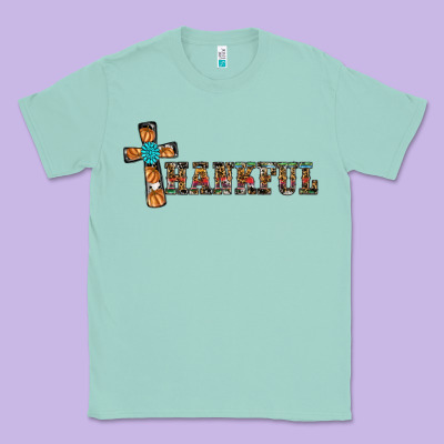 Thankful Pumpkin Cross Classic Tee Designed By Ranaportraitstore