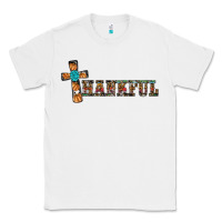 White thankful pumpkin cross Classic Tee - RanaPortraitStore