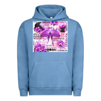 Pigment Pebble Blue witchy celestial witch Urban Hoodie - MaliasSmallBusiness