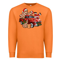 Carrot christmas tree cake with farm track and santa ado Premium Sweatshirt - AdoDesignShop