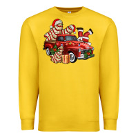 Lemon christmas tree cake with farm track and santa ado Premium Sweatshirt - AdoDesignShop