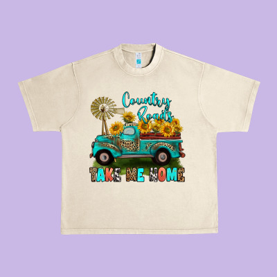 Country Roads Take Me Home Urban Heavy Tee Designed By Ranaportraitstore