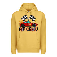 Antique Gold pit crew boys birthday race car Premium Hoodie - MaliasSmallBusiness